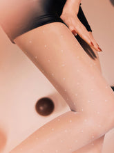 Load image into Gallery viewer, Polka Dots Black Sheer Pantyhouse Stocking