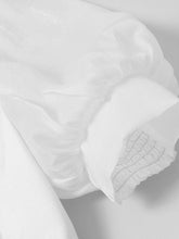Load image into Gallery viewer, White Stand Collar Puff Sleeve Princess Mermaid Organza Dress