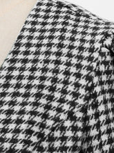 Load image into Gallery viewer, 1950S  Green Houndstooth Long Sleeve Vintage Blazer Swing Dress Set