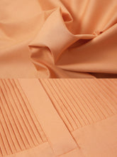 Load image into Gallery viewer, Orange Pleated Cap Sleeve Audrey Hepburn Style 50S Dress