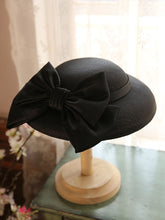 Load image into Gallery viewer, Big Sweet Bow Satin Vintage Audrey Hepburn Same Style 1950S Hat