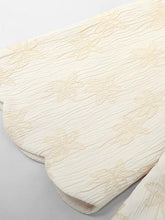 Load image into Gallery viewer, Apricot Half Turtleneck Flared Sleeve Embroidered Wave Hem Vintage Dress