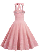 Load image into Gallery viewer, Lavender And White Plaid Vintage Halter Stellalou Same Style Easter 1950S Dress