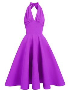 Green Vintage Halter Backless 1950S Vintage Dress
