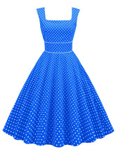 Load image into Gallery viewer, Red Polka Dots Sleeveless 1950S Vinatge Dress With Pockets