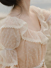 Load image into Gallery viewer, Pink Orange Ruffles Lace Vintage 1950S Swing Victoria&#39;s Fairy Dress