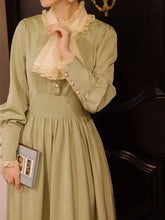 Load image into Gallery viewer, Light Green Ruffles Edwardian Revival Dress