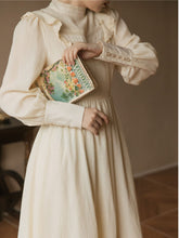 Load image into Gallery viewer, Apricot Lace Ruffles Edwardian Revival Dress