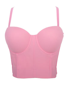 Solid Color Corset Camisole Top