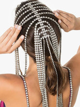 Load image into Gallery viewer, Vintage Rhinestone Hair Chain Long tassel Headband Hair Jewelry for Women