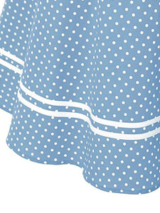 1950S Polka Dots Halter Sailor Style Dress 