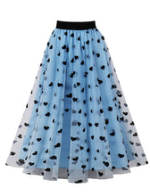 Load image into Gallery viewer, 1950S  Polka Dots High Wasit Pleated Swing Vintage Skirt