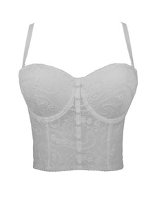 Embroidered Floral Corset Camisole Top