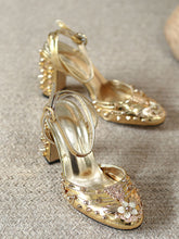 Load image into Gallery viewer, Luxurious Rivet Chunky Heel Sandals Vintage Shoes
