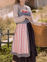 Load image into Gallery viewer, Square Collar Cottagecore Long Sleeve Vintage 1950S Swing Dress