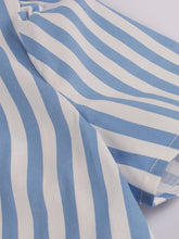 Load image into Gallery viewer, Blue And White Stripe With Pockets 50S Dress