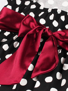 Polka Dots 1950S Vintage Sleeveless Swing Dress