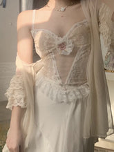 Load image into Gallery viewer, Lace Ruffles Corset
