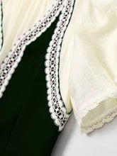 Load image into Gallery viewer, White 1950S Vintage Lace Puff Sleeve Bodycon Dress