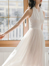 Load image into Gallery viewer, White Halter Sexy Marilyn Monroe Same Style 1950S Vintage Dress