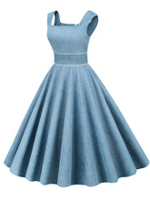 Load image into Gallery viewer, Light Yellow Corduroy Sleeveless 1950S Vinatge Dress With Pockets