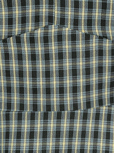 Load image into Gallery viewer, 1950S Green Turn Down Collar Plaid Long Sleeve Vintage Swing Dress