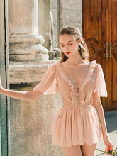 Load image into Gallery viewer, Pink Fariy Ruffles Ballet Vintage One Piece Swimwear