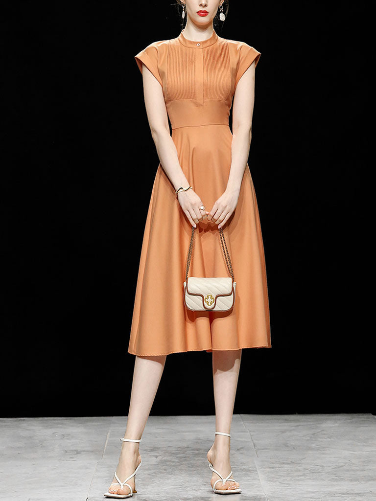 audrey hepburn orange dress Audrey Hepburn Dress/ 60s Orange Dress/ 1960's Vintage Dress/ Custom Made Dress/ Summer Dress/ Hollywood/ Paris as It Sizzles/ Movie Dress