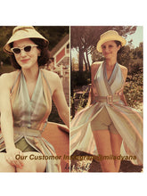 Load image into Gallery viewer, The Marvelous Mrs.Maisel Costume Dress Stripe Vintage Dress Set With Sunglasses