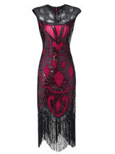 Load image into Gallery viewer, 5 Colors 1920s Sequined Flapper Dress