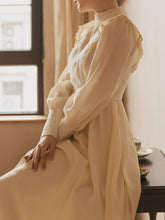 Load image into Gallery viewer, 【Pre-Sale】Apricot Lace Ruffles Edwardian Revival Dress