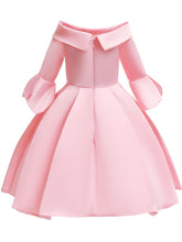 Load image into Gallery viewer, Kids Little Girls&#39; Dress Princess Pink Off Shoulder Birthday Christening Dress