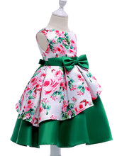 Load image into Gallery viewer, Kids Little Girls&#39; Dress Floral Print Birthday Christening Dress