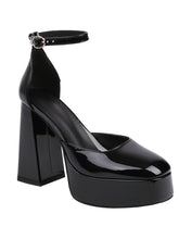 Load image into Gallery viewer, 12CM High Heel Red Pointed Toe Platform Mary Jane Pump