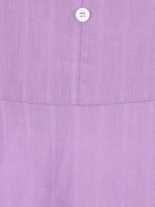 Solid Color Purple Peter Pan Collar 1950S Dress With Pockets