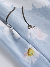 Load image into Gallery viewer, Baby Blue Daisy Turn-Down Collar 1950S Dress With Belt
