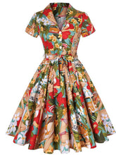 Load image into Gallery viewer, 1960S Lemon Print Swing Dress With Belt