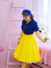 Load image into Gallery viewer, Snow White Style Inspired 50s Autumn Dress