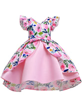 Load image into Gallery viewer, Kids Little Girls&#39; Dress Floral Print Birthday Christening Dress