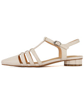 Load image into Gallery viewer, Women&#39;s Flats Sandals Round Toe Hollow Belt Leather Vintage Shoes