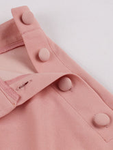 Load image into Gallery viewer, Pink Button High Wasit Swing 1950S Vintage Dance Skirt