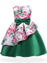 Load image into Gallery viewer, Kids Little Girls&#39; Dress Floral Print Birthday Christening Dress