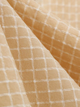 Load image into Gallery viewer, Plaid Tuxedo Collar 1950S Vintage Dress With Pockets