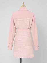 Load image into Gallery viewer, 2PS Pink 1950S Vintage Classic Top And High Waist Short Skirt Suit