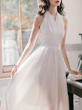Load image into Gallery viewer, White Halter Sexy Marilyn Monroe Same Style 1950S Vintage Dress