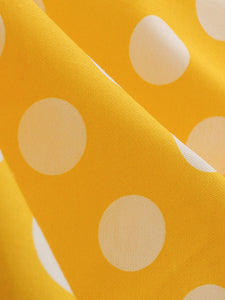 Polka Dots Peter Pan Collar 1950S Dress With Pockets