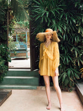 Load image into Gallery viewer, 3PS Yellow Fairy Vintage One Piece Dress And Bikinis Swimwear Bathing Suit