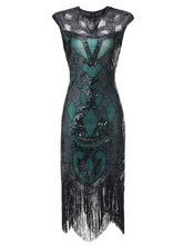 Load image into Gallery viewer, 5 Colors 1920s Sequined Flapper Dress