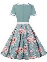 Load image into Gallery viewer, Sweet Heart Collar 1950S Vintage Floral Swing Dress