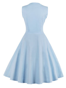 Floral Square Neck Slim Fit Vintage Dress